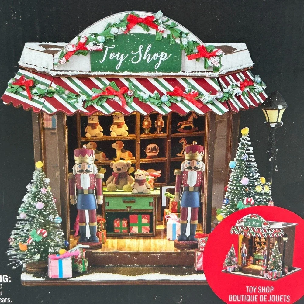 Make Market Toy Shop Diorama Kit Lights Up Michaels Craft Christmas Village 2025